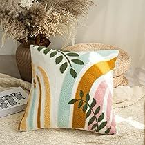 Line Aesthetic, Mid Century Floral, Floral Minimalist, Colorful Throw Pillows, Boho Throws, Boho Throw Pillows, Bedroom Retreat, Couch Sofa, Geometric Lines