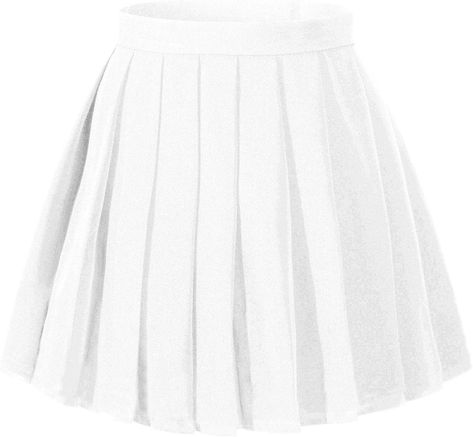 We Spent Way Too Many Hours Digging Up These 60 Amazon Fashion Finds #refinery29 https://www.refinery29.com/en-us/amazon-fashion-deals#slide-51 Japan School, Rok Mini, White Costumes, Skirts White, High Waisted Pleated Skirt, Skirt Mini, Fashion Deals, Plaid Skirt, Summer Skirts