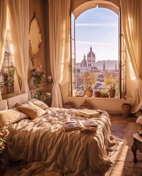 Romantic Boho Living Room, Italian Room Aesthetic Bedroom, Dreamy Bedrooms Romantic Cozy, Dancing In Room Aesthetic, Italy Apartment Aesthetic, Italian Room Aesthetic, Italian Apartment Aesthetic, Italian Bedrooms, Italian Bedroom Aesthetic