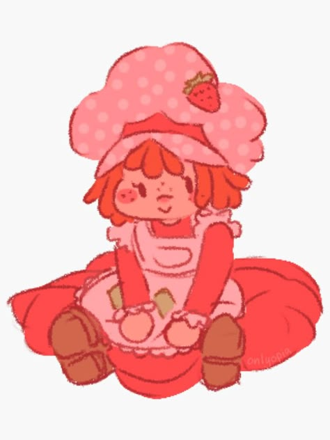 Strawberry Shortcake Cartoon, Strawberry Shortcake Characters, Arte Sketchbook, Cute Art Styles, Sketchbook Art Inspiration, Drawing Inspo, Doodle Drawings, Funky Art, الرسومات اللطيفة