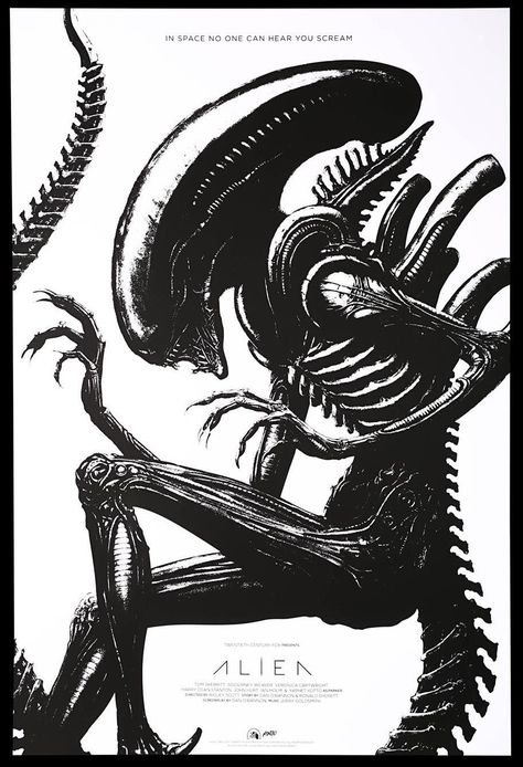 Alien (1979) [913 x 1337] Aliens Movie Art, Aliens Art, Mondo Posters, Giger Alien, Predator Alien Art, Giger Art, Alien 1979, Alien Artwork, Alien Drawings