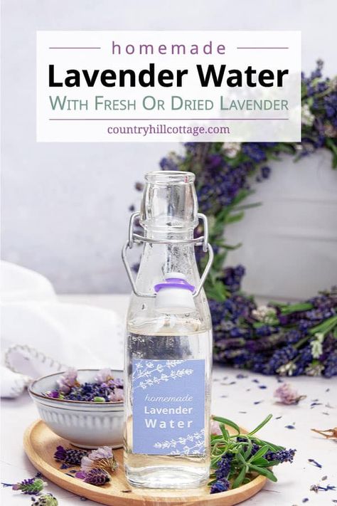 Lavendar Water, Lavender Hydrosol, Diy Lavender, Lavender Recipes, Lavender Water, Lavender Mist, Lavender Spray, Diy Perfume, Trendy Diy