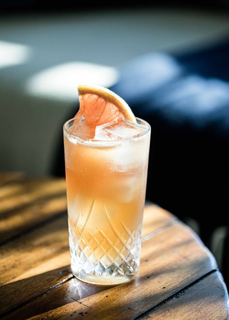 Papa Bear Whiskey Cocktail - Celebrating Father's Day with a Easy Drinking Cocktail | Liquid Culture Fathers Day Cocktails, Father’s Day Cocktail, Whiskey Breakfast Cocktail, Whiskey Ginger Beer Cocktail, Japanese Whiskey Cocktail, Grapefruit Cocktail, Honey Syrup, Best Shakes, Papa Bear