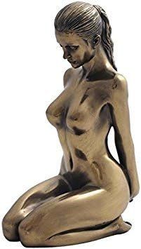 Amazon.com: 5.88 Inch Nude Female Statue Kneeling with Hands on Back, Bronze Color : Home & Kitchen Female Statue, Bronze Statues Sculpture, Statue Home Decor, Outdoor Garden Statues, Bronze Figurine, Naha, Bronze Statue, Sculptures & Statues, Garden Statues