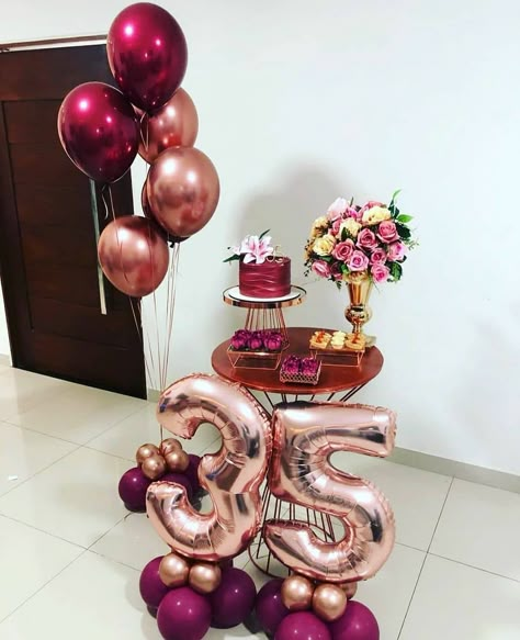 35 Birthday Decorations, Happy Birthday Decor, Birthday Room Decorations, Simple Birthday Decorations, 33rd Birthday, Girl Birthday Decorations, Birthday Party Theme Decorations, 35th Birthday, Birthday Balloon Decorations