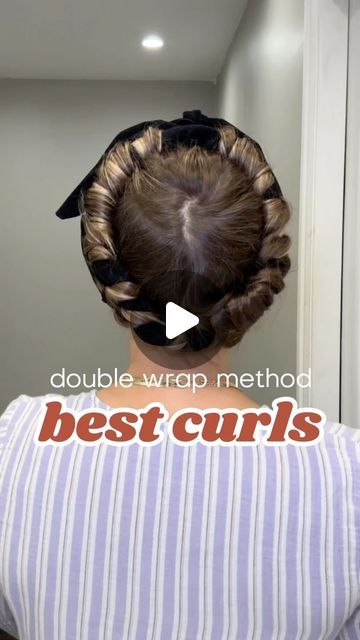 Heartless Curls For Extensions, Yoga Pants Heatless Curls, Satin Hair Rollers, Morning Hair Routine Curls, Rag Curls Tutorial How To Do, Natural Overnight Curls, Diy Heatless Curl Headband, Heatless Curls How To Wrap, Heatless Curl Techniques