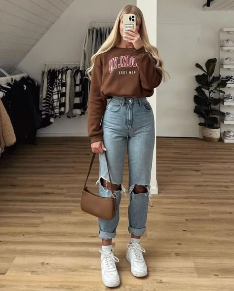 University Outfits, Fest Outfits, Stylish Fall Outfits, Casual College Outfits, College Outfit, College Fits, Chic Fall Outfits, Uni Outfits, Casual Styles