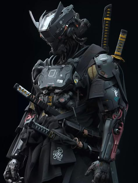 Cyberpunk character explorations – Whispers & Giants Samurai Future, Tech Samurai, Cyberpunk 2077 Character, Samurai Reference, 7 Samurai, Cyberpunk Character Design, Cyberpunk Character Art, Futuristic Samurai, Cyberpunk Samurai