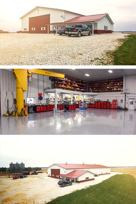 An insulated shop. Machine storage. A farm office. All in one Morton. Check out our website to see what we’ve built. Work Shop Building, Metal Shop Building, Post Frame Construction, Pole Barn Garage, Farm Office, Morton Building, Machine Storage, Barn Shop, Pole Buildings