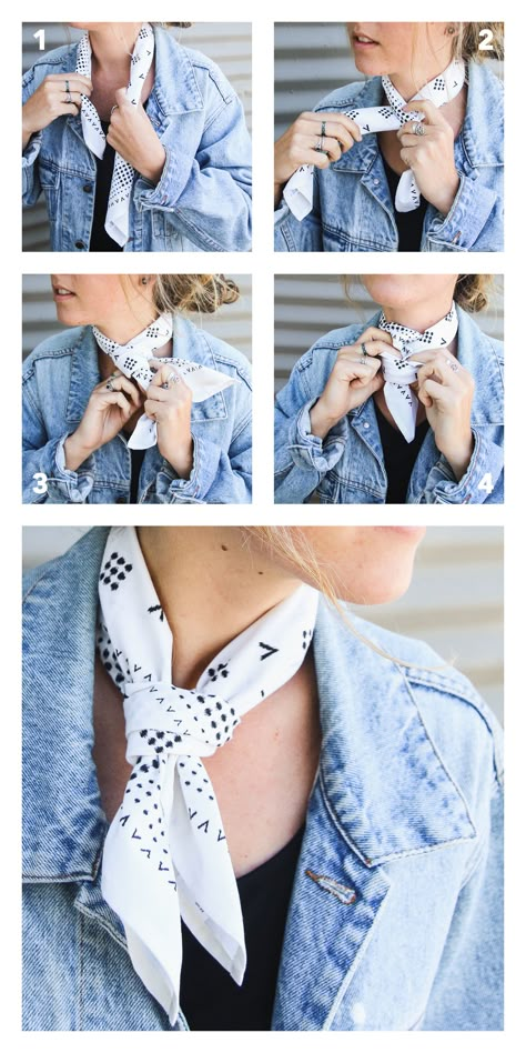 Lightweight and perfect for the summer, meet our very first bandana, the Mesa Bandana. Discover new ways to wear your new favorite accessory: How To Wear Bandana, Tie A Bandana, Styles Korean, Bandana Outfit, Ways To Tie Scarves, Ways To Wear A Scarf, Shorthair Hairstyles, Wear A Scarf, How To Wear A Scarf