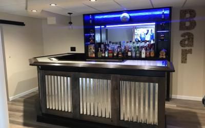 Build a Home Bar with the Easy Home Bar Plan Designs 3 Wet Bar Layout, Build A Home Bar, Pallet Wood Bar, Bar Layout, Building A Home Bar, Steel Projects, Home Bar Plans, Basement Bar Plans, Basement Bar Design