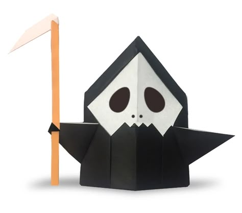 Origami Halloween Decorations, Origami Ghost, Origami Pumpkin, Origami Halloween, Halloween Origami, Spooky World, Skeleton Ghost, Origami Tutorials, Halloween Paper Crafts