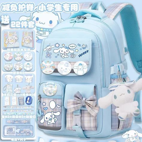 40.11US $ 10% OFF|Sanrio Cinnamoroll Cute Fashion Printing Escuela Student Campus Backpack Mochilas Aestethic Bag Kawaii Large Capacity| |   - AliExpress Essential School Supplies, Sanrio Backpack, Dog School, Campus Backpack, Backpack With Wheels, Rolling Backpack, Dog Backpack, Trolley Bags, Sanrio Cinnamoroll