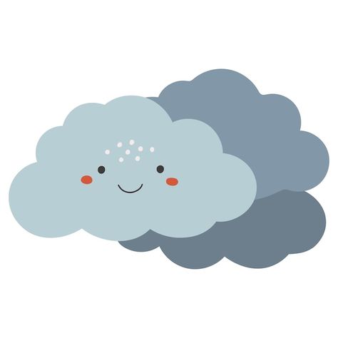 Cloudy vector illustration weather vecto... | Premium Vector #Freepik #vector #cloudy Cloudy Illustration, Weather Illustration, Weather Cloudy, Weather Clipart, Lion And The Mouse, English Activities For Kids, Cloudy Weather, Clipart Baby, Kids Illustration