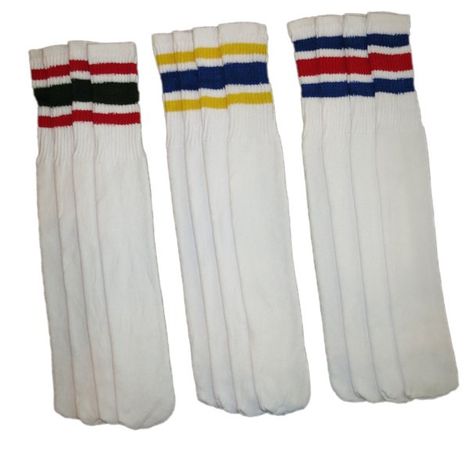 13 Things Only ’70s Kids Wore Tube Socks Outfit, Rue From Euphoria, Fairy Props, 70s Outfits Ideas, 80s Socks, Pride Socks, Striped Tube Socks, Nike Crew, 70’s Fashion