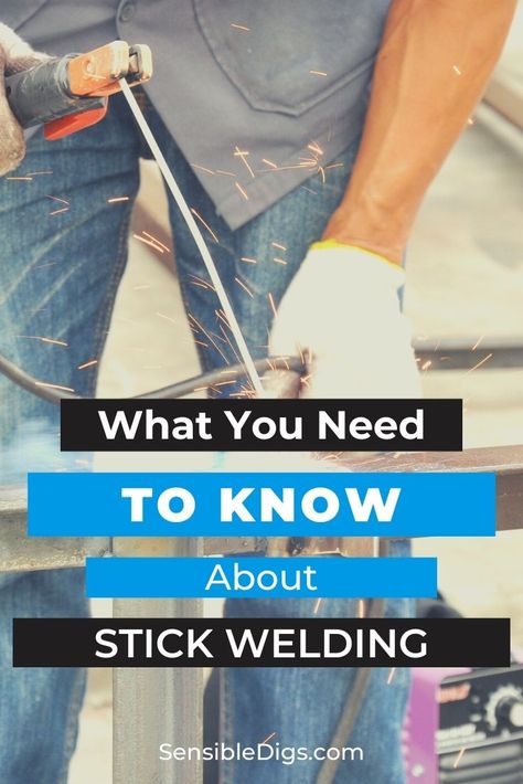 Stick welding uses an electrode and an electrical current at the weld pool to join different metals. It gets its name from the solid metal rod or stick that makes up the electrode. What are the facts to stick weld like a master welder? Find out in our informative guide. Metal Working Tools Welding, Stick Welding For Beginners, Easy Welding Projects For Beginners, Stick Welding Tips, Welding 101, Diy Welder, Welding For Beginners, Welding Techniques, Garage Projects