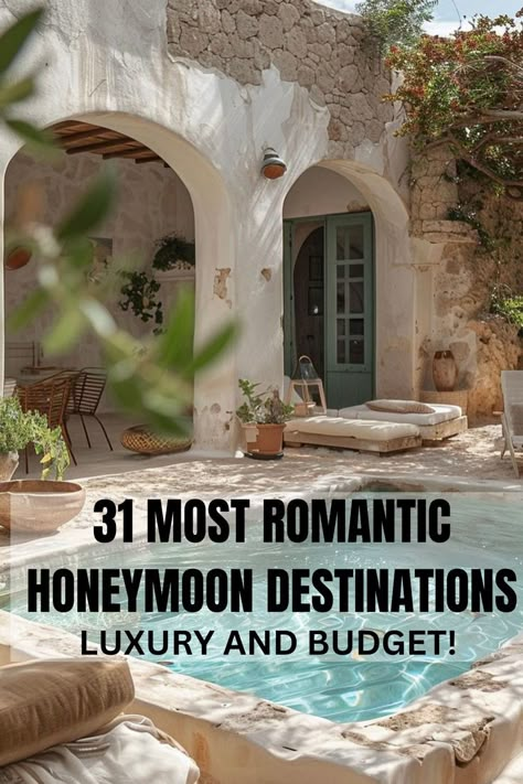 most romantic honeymoon destinations Romantic Couple Vacation, Places For Honeymoon Vacations, Places To Go For Honeymoon, Inexpensive Honeymoon Destinations, Island Honeymoon Destinations, Good Honeymoon Destinations, Budget Vacations For Couples, Honeymoon Locations In The Us, Best Travel Destinations For Couples