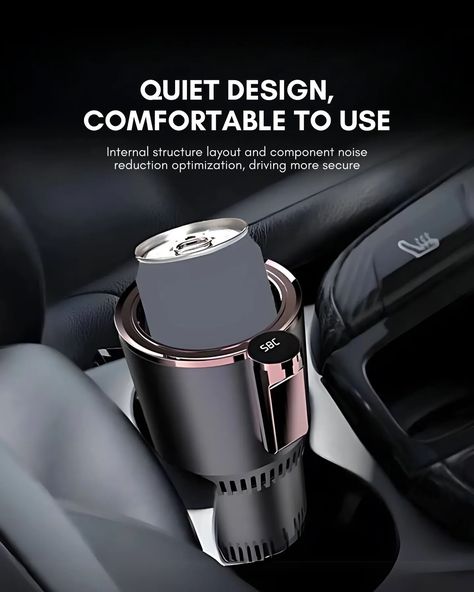 Keep Your Drinks Perfectly Hot or Cold! Meet the Smart Car Cup Holder - the ultimate travel buddy. 🚗☕🥤 No more lukewarm coffee or warm soda. Plug it into your car's DC outlet and enjoy your drinks at the perfect temperature, wherever you go! #SmartCarCupHolder #TravelEssential #HotAndColdDrinks #Holypots Ceramic Bakeware, Long Drives, Travel Buddy, Essential Kitchen Tools, Ceramic Cookware, Drinkware Accessories, Commute To Work, Smart Car, Car Travel