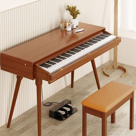 It is art , also is furniture. You can use it as a table. Piano Living Rooms, Piano Desk, Electric Keyboard, Piano Store, Piano Decor, Best Piano, Violin Sheet, Violin Sheet Music, Piano Room