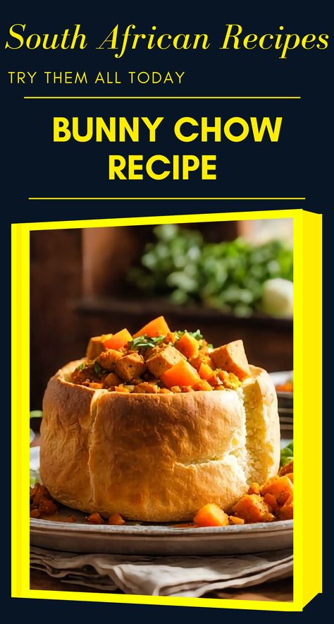 South African Bunny Chow, Bunny Chow Recipe, South Africa Food, Chow Recipe, South African Dishes, Bunny Chow, African Foods, Jamaican Dishes, African Dishes