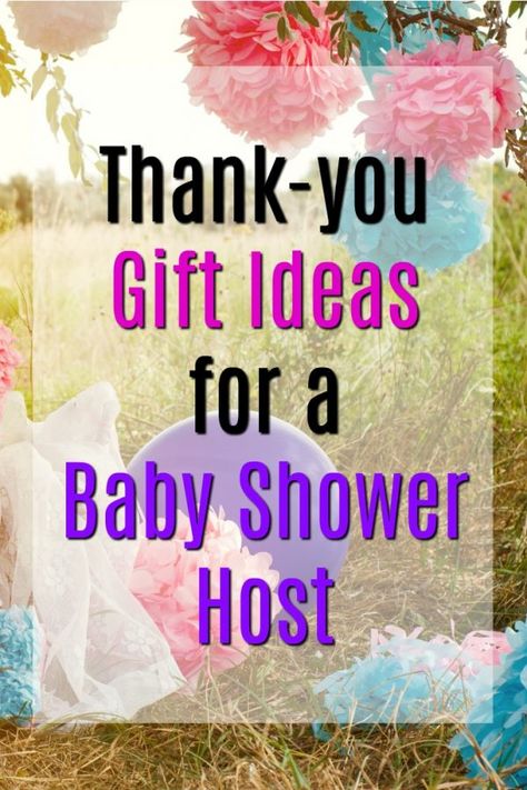 20 Thank You Gift Ideas for Baby Shower Hosts Shower Hostess Gift Ideas, Baby Shower Host Gift, Gifts For Hostess, Host Ideas, Baby Shower Hostess Gifts, Thank You Baskets, Baby Shower Planner, Baby Shower Thank You Gifts, Shower Hostess Gifts