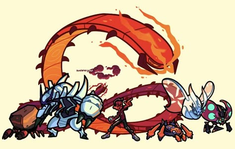 Bug type Pokémon team  Gigantamax Centiscorch orbeetle Golisopod galvantula Frosmoth crustle @swoletergeist Bug Type Pokemon Art, Orbeetle Pokemon, Golisopod Art, Pokemon Bug Type, Bug Type Pokemon, Bug Pokemon, Pokemon Z, Pokemon Tumblr, Bug Type