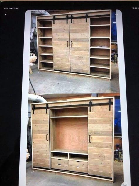 Pallet Furniture Designs, Pallet Designs, Seni Dan Kraf, Pallet Decor, Diy Bedroom, Bedroom Closet, Kraf Diy, Trendy Bedroom, Furniture Bedroom