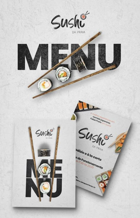 Artistic Restaurant, Tuna Food, Salmon Design, Food Restaurant Design, Restaurant Illustration, Chinese Icon, Menu Sushi, Sushi Logo, Graphic Designer Studio