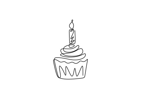 Cake Drawing Aesthetic, Happy Birthday Lines, Cake Sketch, Happy Birthday Drawings, Cake Icon, Candle Drawing, Candle Logo, Cupcake Drawing, Cake Vector