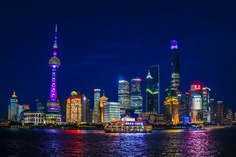 https://flic.kr/p/ygWNB8 | The Bund - Shanghai Cityscape by night - China | Canon EOS 700D Shanghai Aesthetic, Shanghai Bund, Shanghai Night, Shanghai Travel, Shanghai Skyline, Shanghai City, Cityscape Wallpaper, Night Skyline, China City