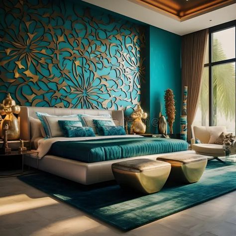 19 Turquoise Teal Bedroom Ideas for a Refreshing Look Turquoise Bedroom Color Schemes, Teal Bedroom Accent Wall, Teal Aesthetic Bedroom, Teal And Gold Bedroom Ideas, Teal Bedroom Accents, Deep Teal Bedroom, Turquoise Bedroom Ideas For Adults, Decorating With Teal, Dark Teal Color Palette