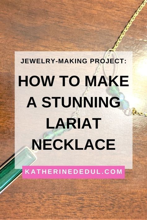 Learn how to make this super fun and cute lariat style necklace today! #DIYJewelry #JewelryMaking Beaded Lariat Necklace Diy, Diy Lariat Necklace, Lariat Necklace Diy, Diy Necklace Designs, Lariat Style Necklace, Native Crafts, Jewelry Pearls, Beautiful Crafts, Diy Jewelry Necklace