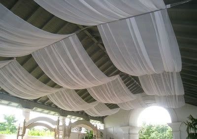 Diy Draping, Esthetician Rooms, Spa Esthetic, Reception Ceiling, Event Draping, Ceiling Drapery, Massage Room Decor, Wedding Drapery, Wedding Ceiling