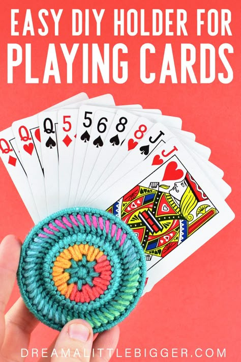 Playing Card Holders Plastic Canvas, How To Make Card Holders For Playing Cards, Cd Playing Card Holder, Playing Card Holders Diy, Diy Card Holders For Playing Cards, Playing Card Holder Diy How To Make, Plastic Canvas Card Holder, Playing Card Holder Pattern, Card Holders For Playing Cards Diy