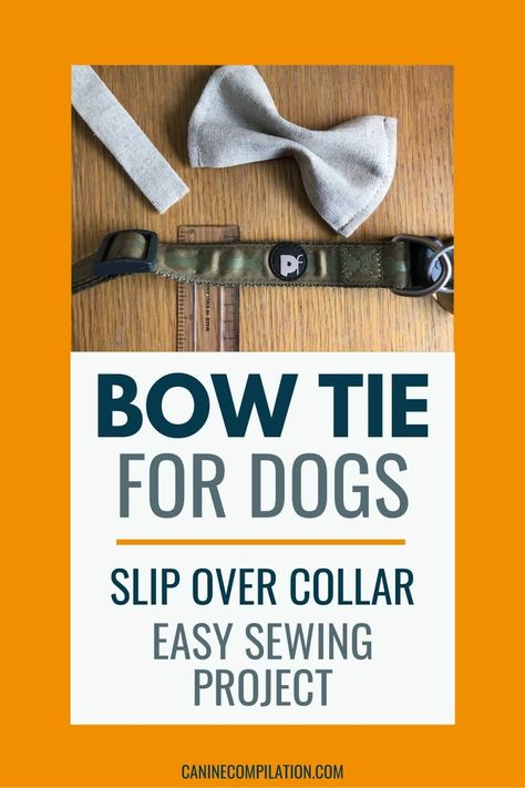 Over The Collar Dog Bow Tie Diy, Dog Collar Bow Tie Diy, Bows For Dogs Collars, How To Make Bow Ties For Pets, Bow Ties For Dogs How To Make, How To Make A Bowtie For A Dog, Dog Bowtie Diy, How To Make A Dog Bow Tie, Diy Bow Tie For Dog