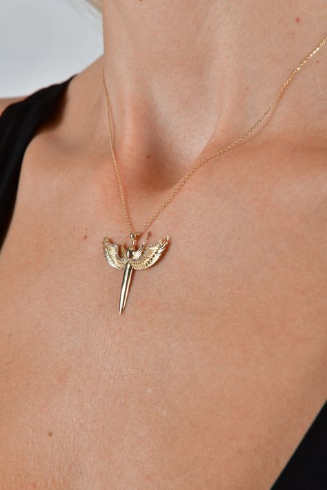 Guardian Angel Wings, Angel Wings Pendant, Angel Wings Jewelry, Gold Schmuck, Wings Pendant, Wings Necklace, Angel Wing Necklace, Angel Wing Pendant, Wing Necklace