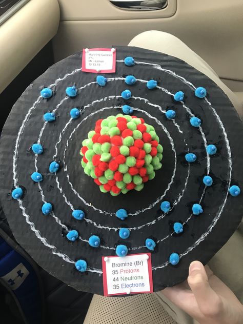 Calcium Atom Model, Building An Atom Model, Atom School Project Models, Elements Science Project, Bohr's Model Of An Atom, Chlorine Atom Model Project, Molecular Model Project, Model Of An Atom Project Ideas, 3d Atomic Structure Project