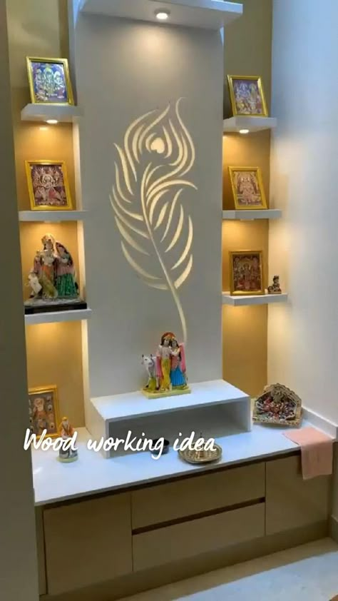 Wood working idea in 2022 | Pooja room design, Temple design for home, Room door design बेडरूम डिजाइन, Pooja Door Design, Design Hall, Temple Design For Home, Modern Cupboard Design, Bedroom Interior Design Luxury, Home Door Design, Interior Design Your Home, Hall Interior Design