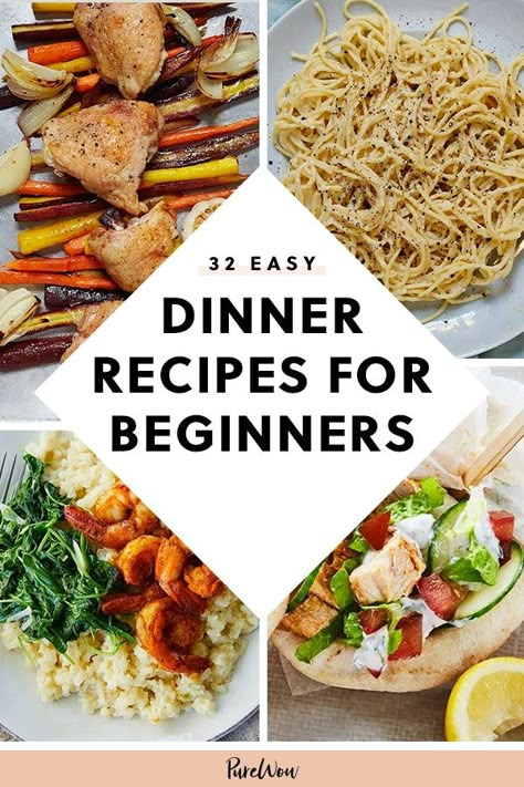 Trick your family into thinking you have fancy chef skills with these 55 quick and easy dinner recipes for beginners that require minimal effort and taste delicious. Whether you’re cooking for two or a large group, we’ve got something for everyone. #cooking #dinnerfortwo #easyrecipes Dumplings Chicken, Easy Dinner Recipes For Beginners, Dumplings Soup, Dinner Recipes For Beginners, College Recipes, Beginner Recipes, Easy Recipes For Beginners, Cooking For Beginners, Easy Meals For Kids