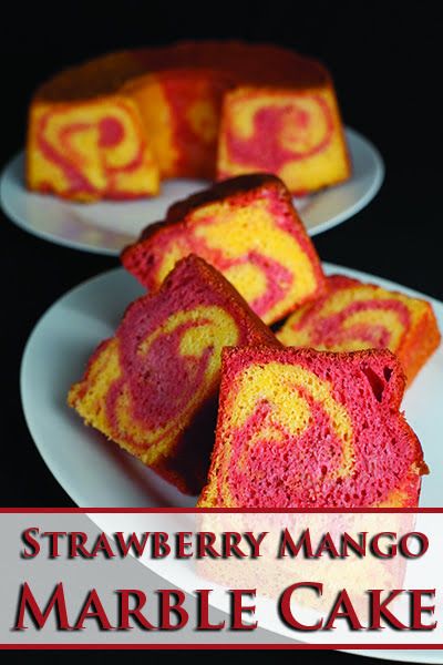 Cake No Frosting, Marbled Cake, Marble Cake Recipe, Marble Cake Recipes, Mango Dessert, Mango Cake, Strawberry Cake Recipes, Eggless Cake, Birthday Cake Recipe