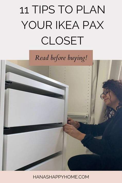 Ikea Closet Design, Ikea Closet System, Walk In Closet Ikea, Ikea Wardrobe Hack, Ikea Closet Hack, Ikea Pax Hack, Organizing Walk In Closet, Ikea Pax Closet, Pax Closet