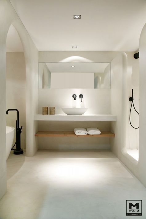 100 Must-See Luxury Bathroom Ideas | Luxury Bathroom Ideas that will open up your horizons as to how innovative bathrooms can get as far as using bathtubs is concerned. Get inspired by a range of bathroom styles that goes from hyper-luxury to the contemporary style. The same for materials for your master bathroom, from the finest gold to wood, from lacquer to metal | www.bocadolobo.com #bocadolobo #luxuryfurniture #exclusivedesign #interiodesign #designideas #homedecor #homedesign #decor #bath # تصميم دورة مياه, Bilik Air, Dream Bathrooms, Vessel Sinks, Dream Bathroom, House Bathroom, Bathroom Toilets, Own Home, Bathroom Styling