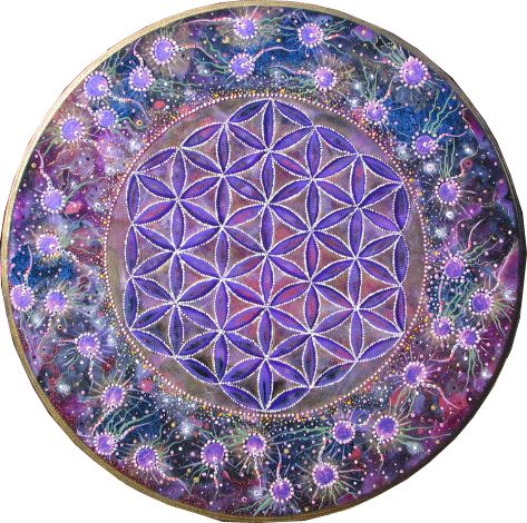 Purple Flower of Life Mandala --> Great tools for light-workers.. Flower of Life T-Shirts, V-necks, Sweaters, Hoodies & More ONLY 13$ EACH! LIMITED TIME CLICK ON THE PICTURE Flower Of Life Symbol, Uplifting Art, The Flower Of Life, Sacred Geometric, Mandalas Painting, Mandalas Drawing, Kaleidoscopes, Flower Essences, Life Symbol