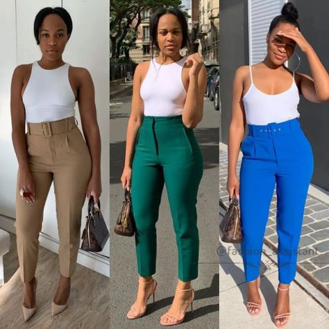 Cooperate Baddie, Boss Chic, Cute Professional Outfits, Corporate Baddie, Church Fits, Colour Combinations Fashion, Cute Work Outfits, Weekend Outfits, Corporate Attire