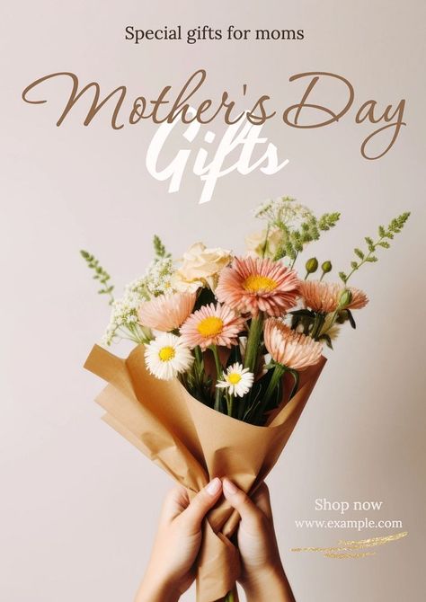 Mothers Day Content Ideas, Mothers Day Ads, Flower Ads, Mom Bouquet, Canvas Fonts, Mothers Day Graphic, Mothers Day Bouquet, Mothers Day Ad, Mothers Day Design