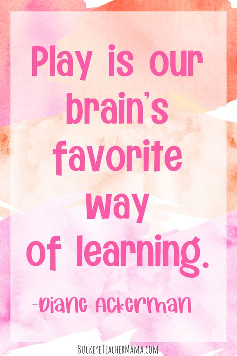 Learn Through Play Quotes, Play School Quotes, Inspirational Quotes For Preschoolers, Sensory Play Quotes, Preschool Quotes Early Childhood, Learning Through Play Quotes, Quotes For Preschool Kids, Pre K Quotes, Prek Quotes