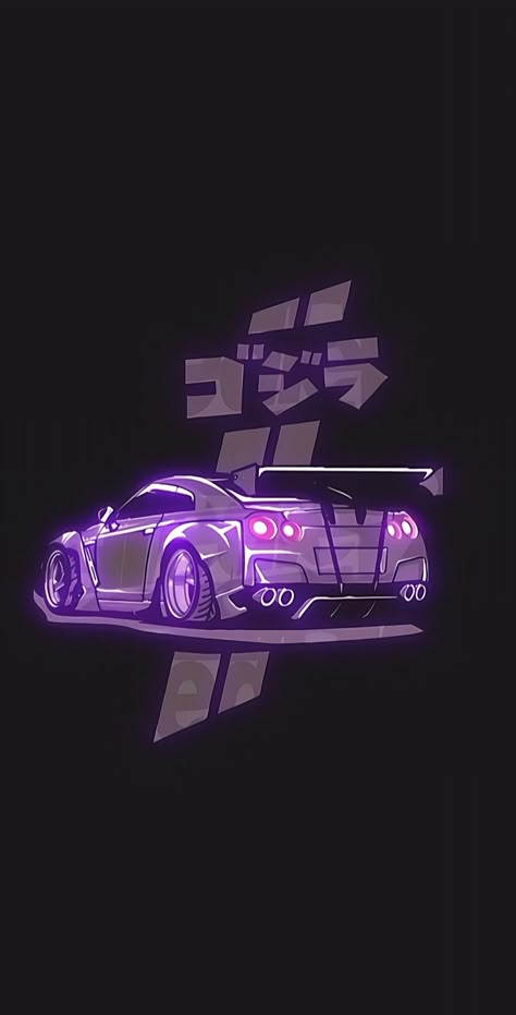 Car Purple, To Fast To Furious, Black Background Art, Nissan Gtr Wallpapers, Gtr 35, Gtr Car, Serie Bmw, Skyline Gtr R34, Best Wallpaper Hd