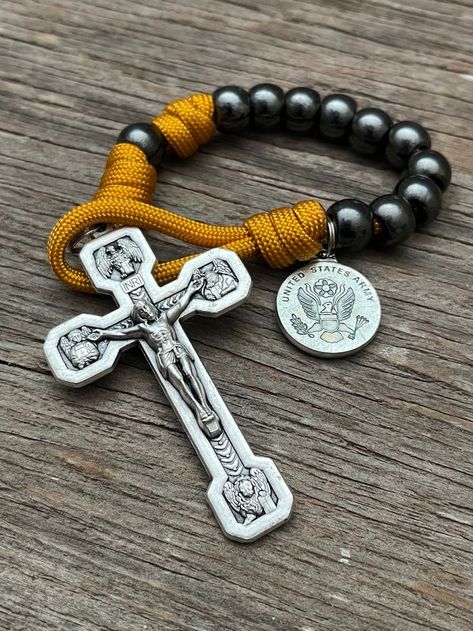 Combat Rosary, Rugged Rosary, Military Rosary, Mens Rosary, Paracord Rosary, Pocket Rosary, Album Cover Wallpaper Collage, Bead Rosary, Rolls Royce Cullinan