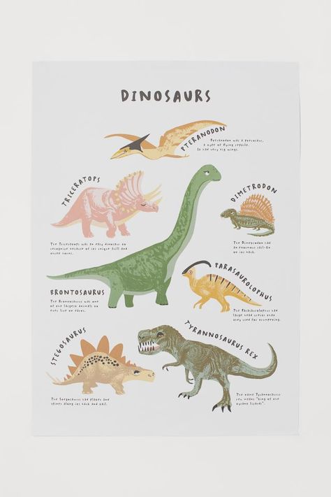 Dinosaur Poster, Dino Room, Dinosaur Room Decor, Dinosaur Posters, Dinosaur Room, Poster White, Dinosaur Wall Art, Dinosaur Wall, Dinosaur Art