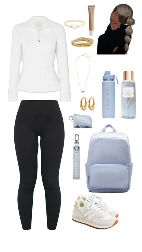 Back to school lululemon athletic outfit inspo Cute Lululemon Outfits For School, Lulu Outfits For School, Athletic School Outfits, Cute Lululemon Outfits, Lululemon Outfit, Stylish Workout Clothes, Lulu Outfits, Athletic Outfit, Simple Outfits For School